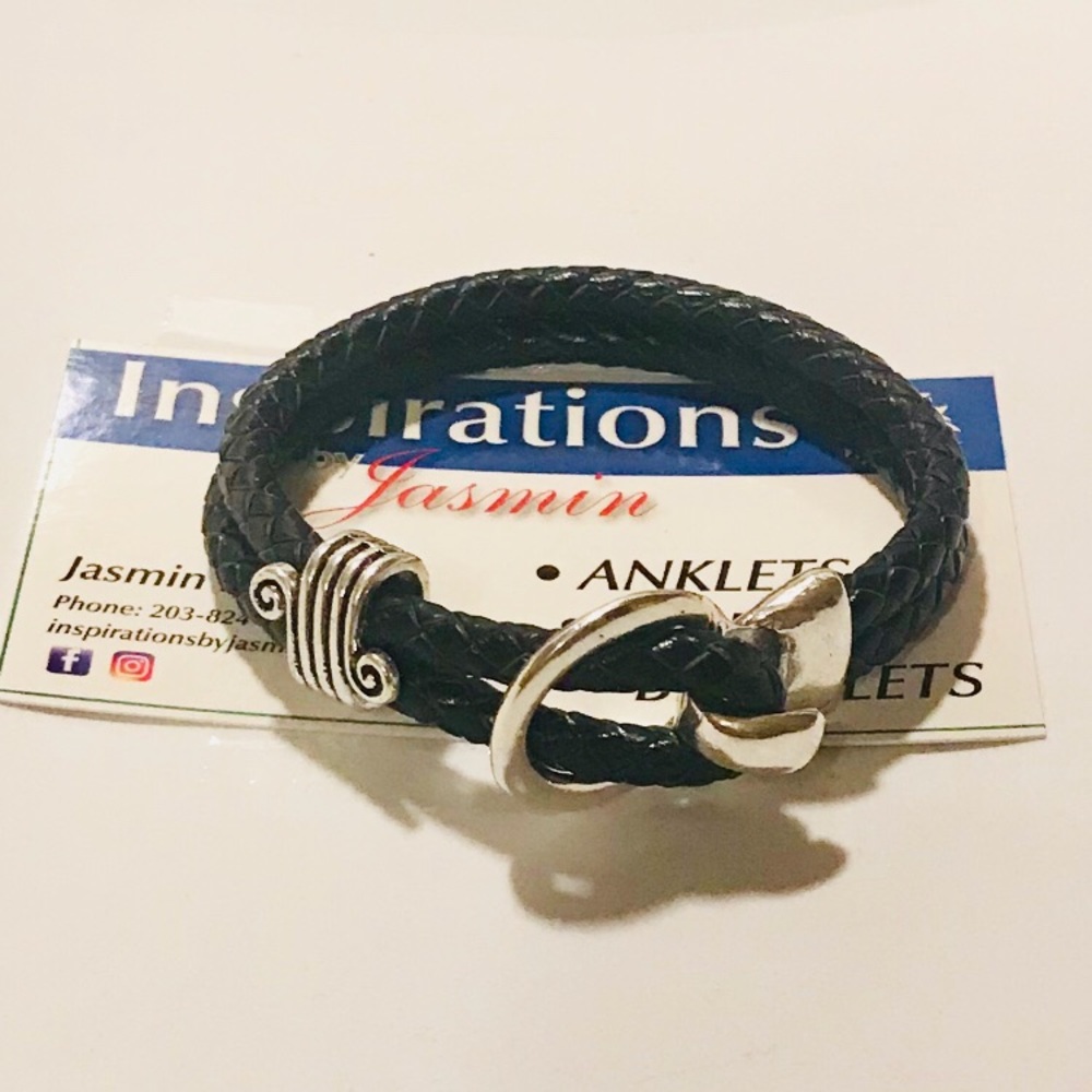 Leather bracelets. $15 each.